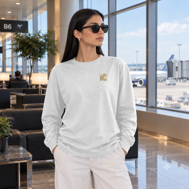 KEEPER CULTURE Luxury Supima Long Sleeve T Shirt