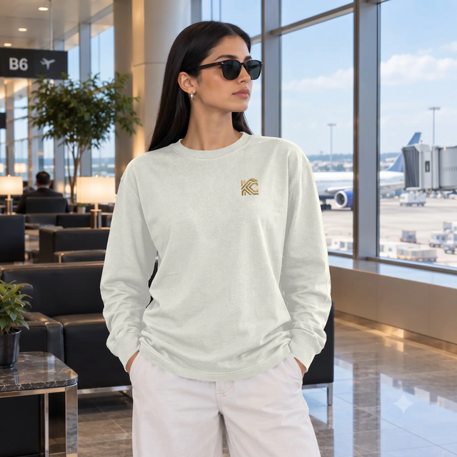 KEEPER CULTURE Luxury Supima Long Sleeve T Shirt